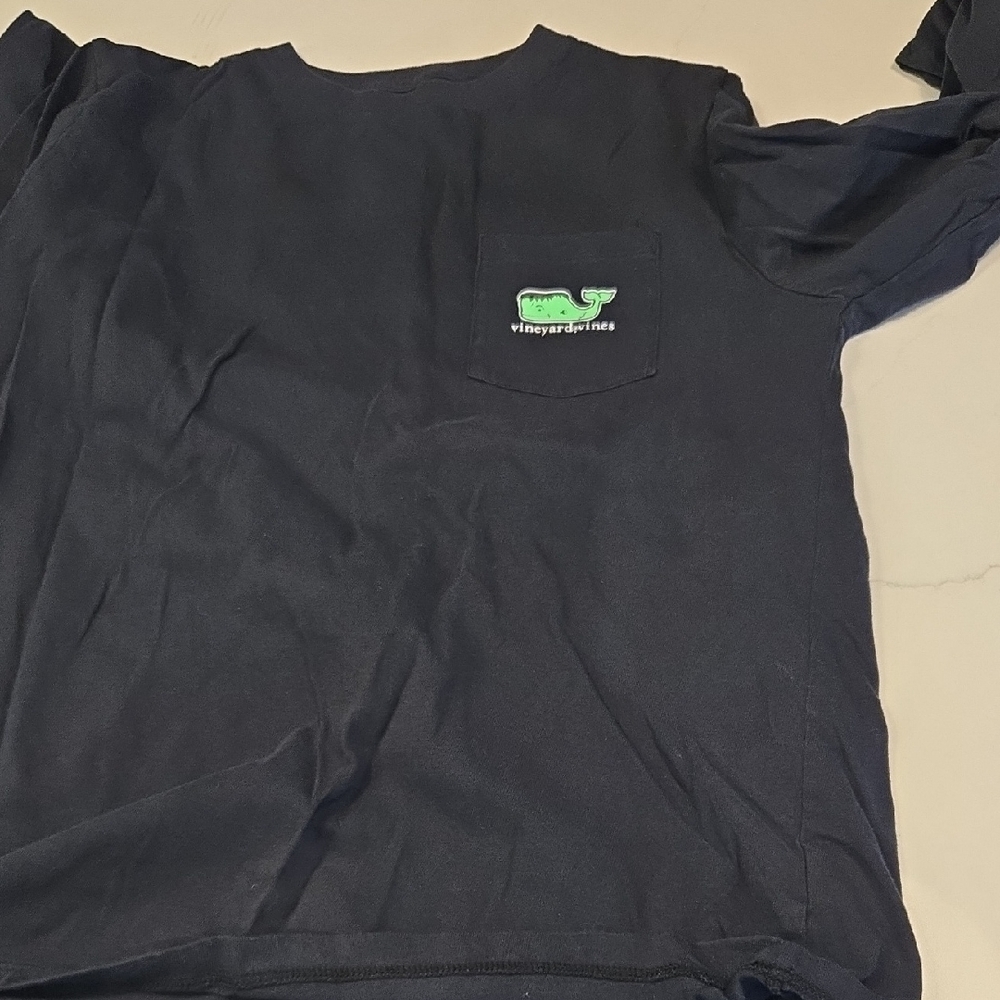 Vineyard Vines Navy Long Sleeve Tee